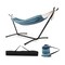 Double Hammock with Stand Camping Swing Bed with Carry Bags Indoor Outdoor Use